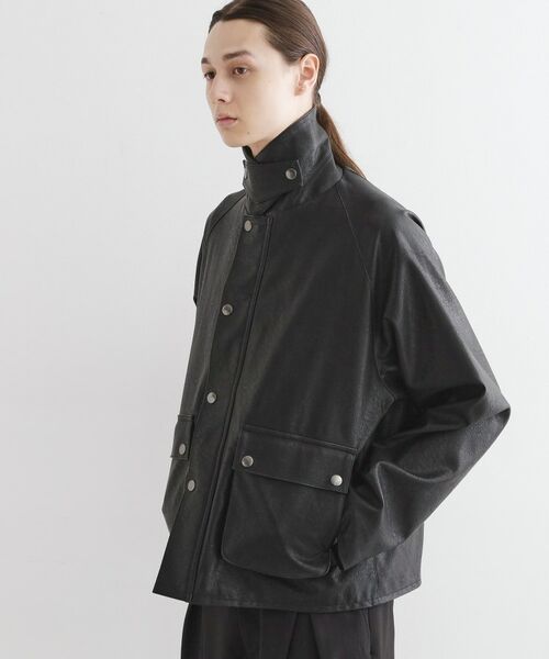 クラシックハンティングジャケット （レザーブルゾン
