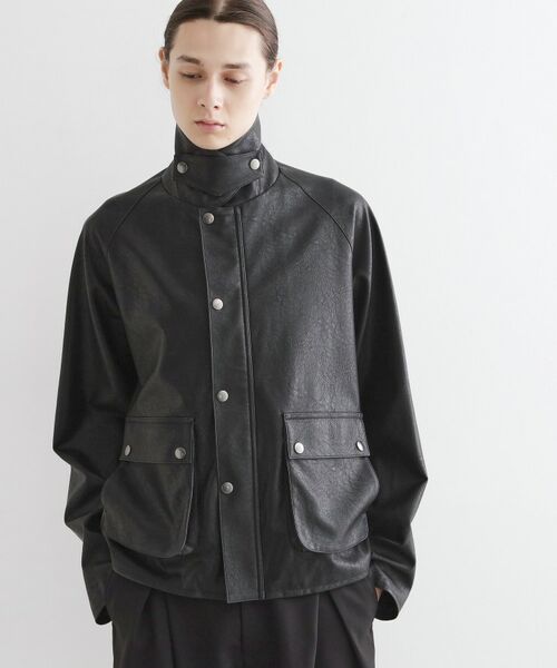 tk.TAKEO KIKUCHI / ティーケー タケオキクチ レザーブルゾン・ジャケット | クラシックハンティングジャケット | 詳細8