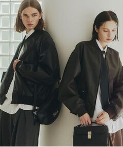 tk.TAKEO KIKUCHI / ティーケー タケオキクチ レザーブルゾン・ジャケット | シンセティックレザー MA－1