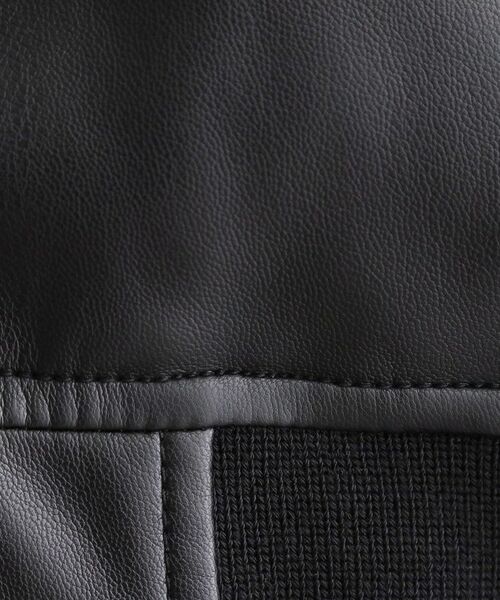 tk.TAKEO KIKUCHI / ティーケー タケオキクチ レザーブルゾン・ジャケット | シンセティックレザー MA－1 | 詳細15