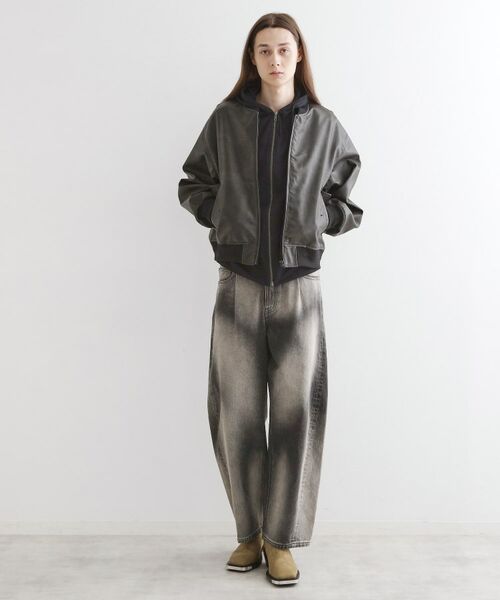 tk.TAKEO KIKUCHI / ティーケー タケオキクチ レザーブルゾン・ジャケット | シンセティックレザー MA－1 | 詳細21