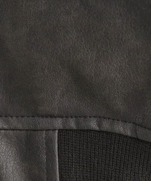tk.TAKEO KIKUCHI / ティーケー タケオキクチ レザーブルゾン・ジャケット | シンセティックレザー MA－1 | 詳細29