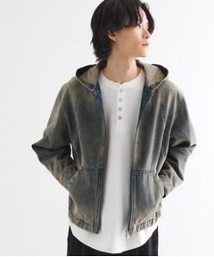 tk.TAKEO KIKUCHI / ティーケー タケオキクチ パーカー | ヴィンテージライクデニムジップパーカ