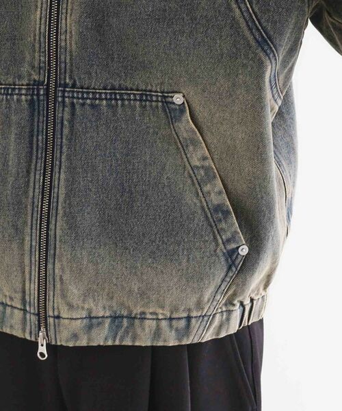 tk.TAKEO KIKUCHI / ティーケー タケオキクチ パーカー | ヴィンテージライクデニムジップパーカ | 詳細16