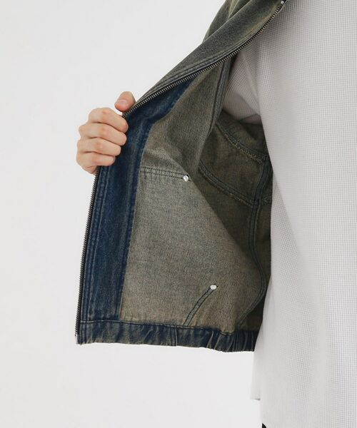 tk.TAKEO KIKUCHI / ティーケー タケオキクチ パーカー | ヴィンテージライクデニムジップパーカ | 詳細17