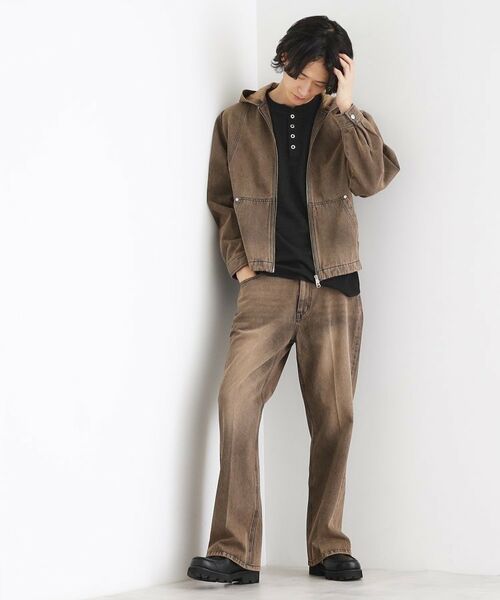tk.TAKEO KIKUCHI / ティーケー タケオキクチ パーカー | ヴィンテージライクデニムジップパーカ | 詳細4