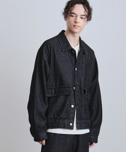 tk.TAKEO KIKUCHI / ティーケー タケオキクチ Gジャン・デニムジャケット | 【上下2点セット】デニムブルゾン+ワイドデニムパンツ | 詳細10