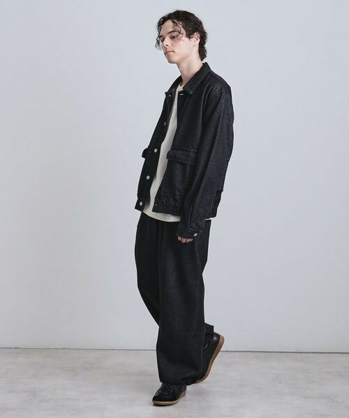 tk.TAKEO KIKUCHI / ティーケー タケオキクチ Gジャン・デニムジャケット | 【上下2点セット】デニムブルゾン+ワイドデニムパンツ | 詳細13
