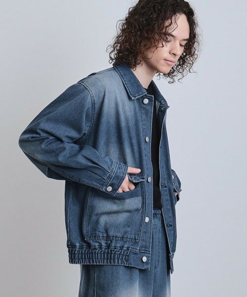 tk.TAKEO KIKUCHI / ティーケー タケオキクチ Gジャン・デニムジャケット | 【上下2点セット】デニムブルゾン+ワイドデニムパンツ | 詳細16