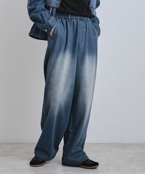 tk.TAKEO KIKUCHI / ティーケー タケオキクチ Gジャン・デニムジャケット | 【上下2点セット】デニムブルゾン+ワイドデニムパンツ | 詳細17