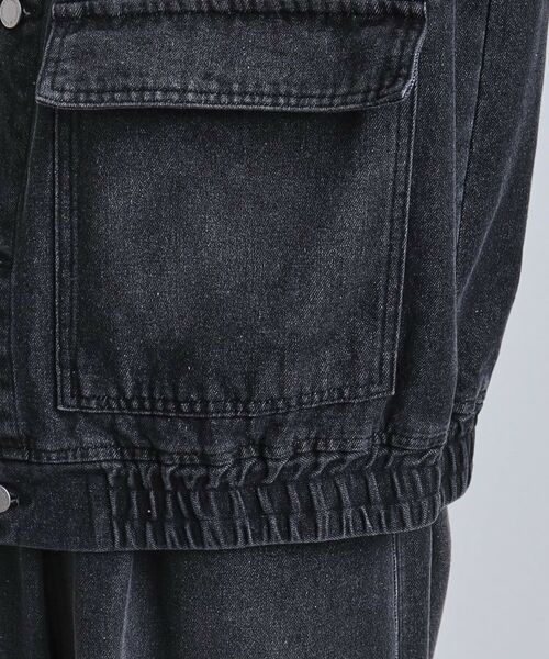 tk.TAKEO KIKUCHI / ティーケー タケオキクチ Gジャン・デニムジャケット | 【上下2点セット】デニムブルゾン+ワイドデニムパンツ | 詳細28