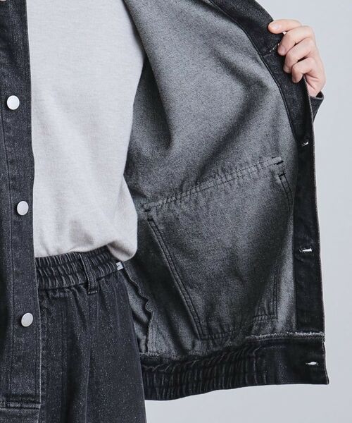 tk.TAKEO KIKUCHI / ティーケー タケオキクチ Gジャン・デニムジャケット | 【上下2点セット】デニムブルゾン+ワイドデニムパンツ | 詳細29