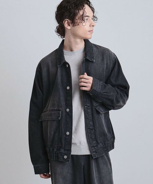 tk.TAKEO KIKUCHI / ティーケー タケオキクチ Gジャン・デニムジャケット | 【上下2点セット】デニムブルゾン+ワイドデニムパンツ | 詳細3
