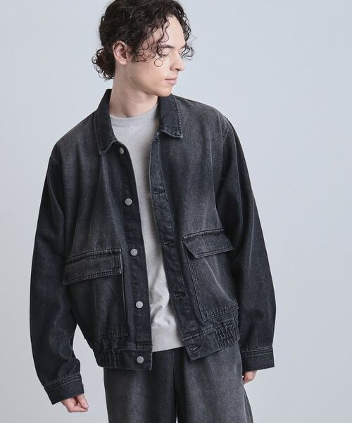 tk.TAKEO KIKUCHI / ティーケー タケオキクチ Gジャン・デニムジャケット | 【上下2点セット】デニムブルゾン+ワイドデニムパンツ | 詳細4