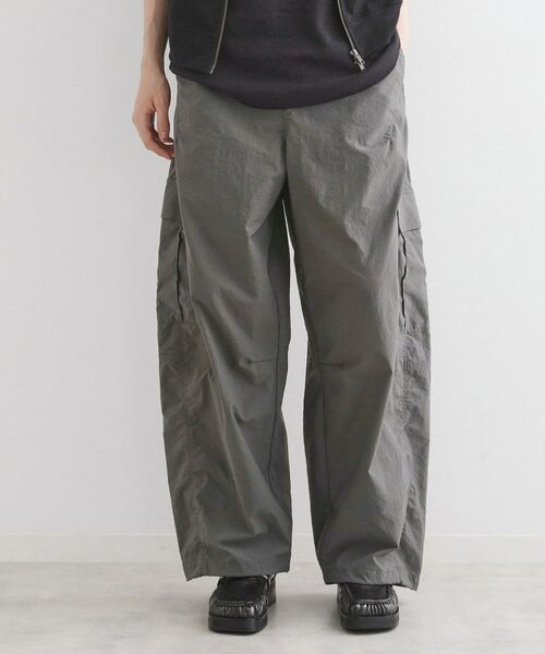 tk.TAKEO KIKUCHI / ティーケー タケオキクチ パンツ | バギーバレルカーゴパンツ(チャコールグレー(014))