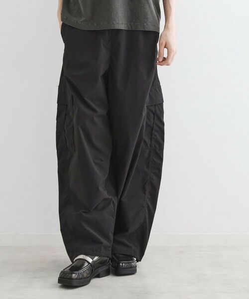 tk.TAKEO KIKUCHI / ティーケー タケオキクチ パンツ | バギーバレルカーゴパンツ(ブラック(019))