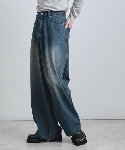 tk.TAKEO KIKUCHI / ティーケー タケオキクチ デニムパンツ | スーパーワイドバギーデニムパンツ | 詳細14