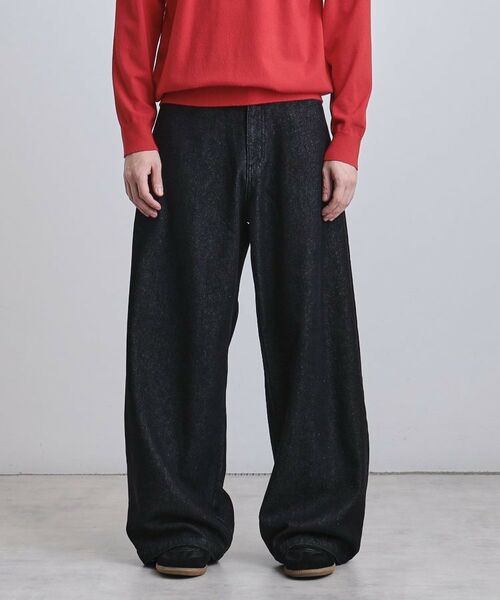 tk.TAKEO KIKUCHI / ティーケー タケオキクチ デニムパンツ | スーパーワイドバギーデニムパンツ(ブラック(019))