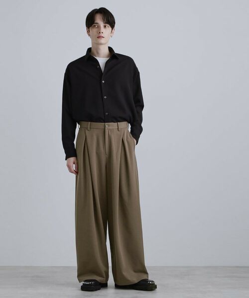 tk.TAKEO KIKUCHI / ティーケー タケオキクチ パンツ | 【スーパーワイドバギースラックスパンツ | 詳細18