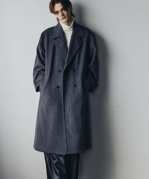 tk.TAKEO KIKUCHI / ティーケー タケオキクチ その他アウター | ダブルオーバーチェスターコート | 詳細15