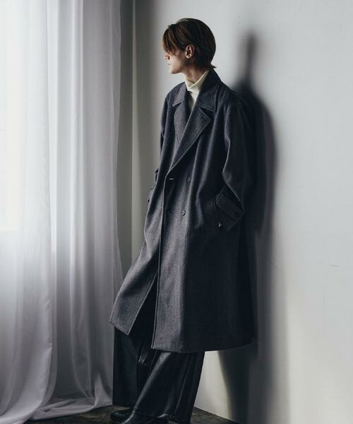 tk.TAKEO KIKUCHI / ティーケー タケオキクチ その他アウター | ダブルオーバーチェスターコート | 詳細16