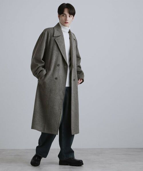 tk.TAKEO KIKUCHI / ティーケー タケオキクチ その他アウター | ダブルオーバーチェスターコート | 詳細19