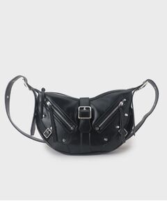 tk.TAKEO KIKUCHI / ティーケー タケオキクチ ショルダーバッグ | 【FANCYシリーズ】スタッズクレセントショルダーバッグ