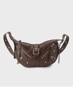 tk.TAKEO KIKUCHI / ティーケー タケオキクチ ショルダーバッグ | 【FANCYシリーズ】スタッズクレセントショルダーバッグ