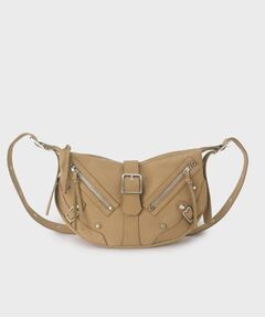 tk.TAKEO KIKUCHI / ティーケー タケオキクチ ショルダーバッグ | 【FANCYシリーズ】スタッズクレセントショルダーバッグ