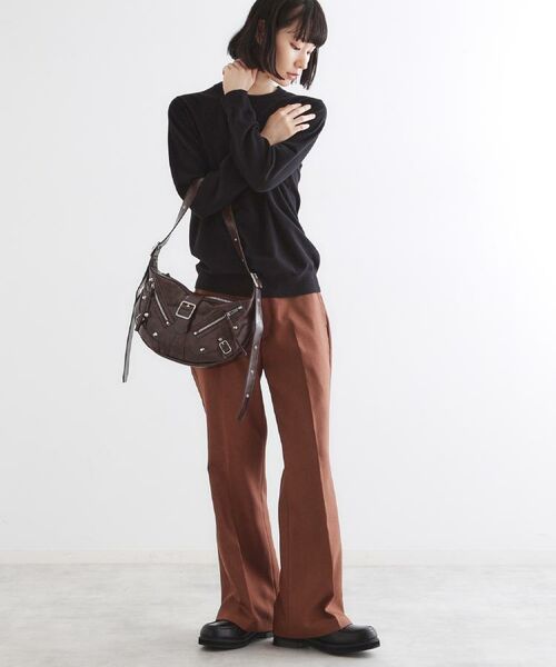 tk.TAKEO KIKUCHI / ティーケー タケオキクチ ショルダーバッグ | 【FANCYシリーズ】スタッズクレセントショルダーバッグ | 詳細13