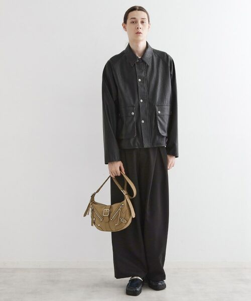 tk.TAKEO KIKUCHI / ティーケー タケオキクチ ショルダーバッグ | 【FANCYシリーズ】スタッズクレセントショルダーバッグ | 詳細18