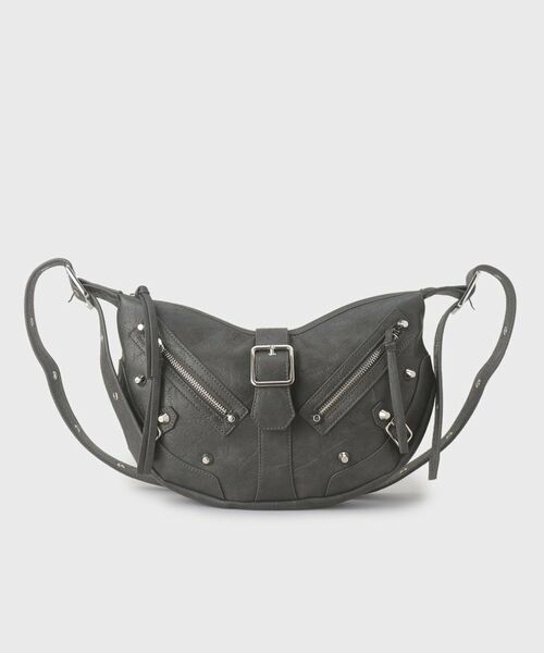 tk.TAKEO KIKUCHI / ティーケー タケオキクチ ショルダーバッグ | 【FANCYシリーズ】スタッズクレセントショルダーバッグ | 詳細28