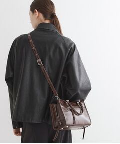 tk.TAKEO KIKUCHI / ティーケー タケオキクチ ショルダーバッグ | 【FANCYシリーズ】スタッズスクエアボストンバッグ