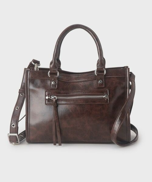 tk.TAKEO KIKUCHI / ティーケー タケオキクチ ショルダーバッグ | 【FANCYシリーズ】スタッズスクエアボストンバッグ | 詳細14