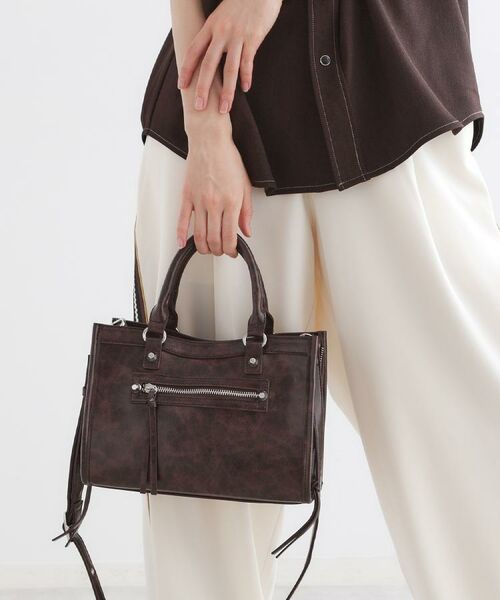 tk.TAKEO KIKUCHI / ティーケー タケオキクチ ショルダーバッグ | 【FANCYシリーズ】スタッズスクエアボストンバッグ | 詳細5