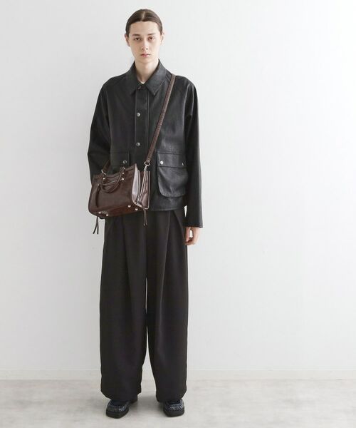 tk.TAKEO KIKUCHI / ティーケー タケオキクチ ショルダーバッグ | 【FANCYシリーズ】スタッズスクエアボストンバッグ | 詳細7