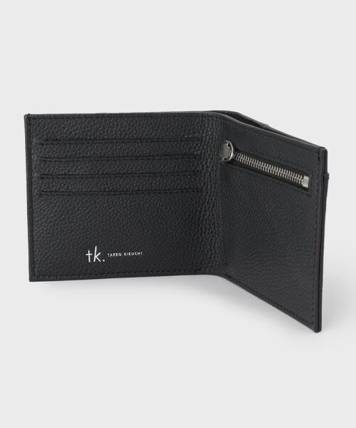 tk.TAKEO KIKUCHI / ティーケー タケオキクチ 財布・コインケース・マネークリップ | 【リアルレザー】プレート二つ折りウォレット | 詳細4