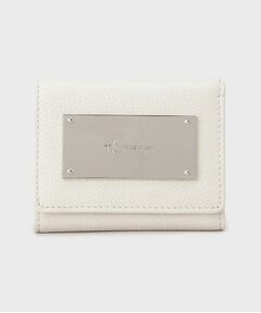 tk.TAKEO KIKUCHI / ティーケー タケオキクチ 財布・コインケース・マネークリップ | 【リアルレザー】プレート三つ折りウォレット