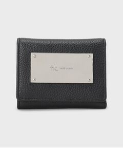 tk.TAKEO KIKUCHI / ティーケー タケオキクチ 財布・コインケース・マネークリップ | 【リアルレザー】プレート三つ折りウォレット