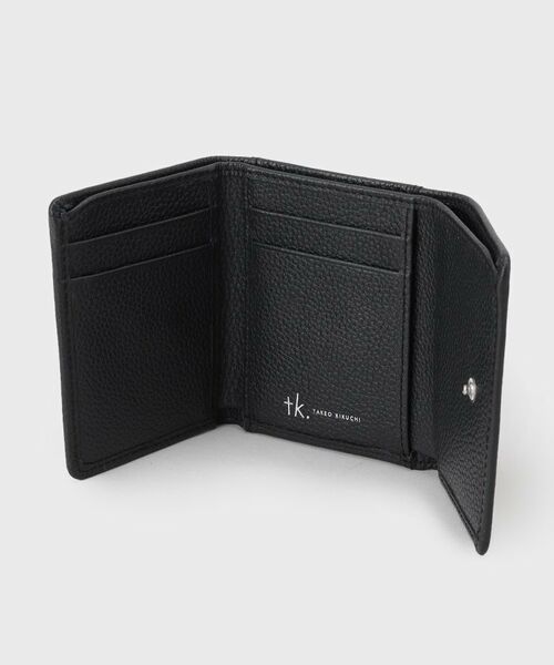 tk.TAKEO KIKUCHI / ティーケー タケオキクチ 財布・コインケース・マネークリップ | 【リアルレザー】プレート三つ折りウォレット | 詳細4