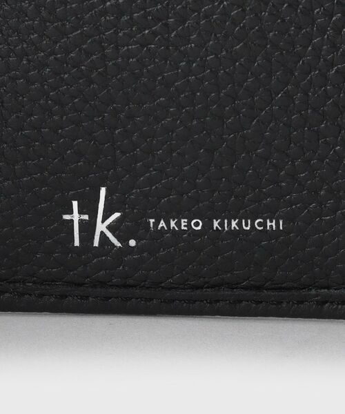 tk.TAKEO KIKUCHI / ティーケー タケオキクチ 財布・コインケース・マネークリップ | 【リアルレザー】プレート三つ折りウォレット | 詳細5
