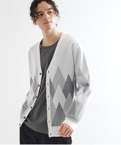 tk.TAKEO KIKUCHI / ティーケー タケオキクチ カーディガン・ボレロ | アーガイルカーディガン