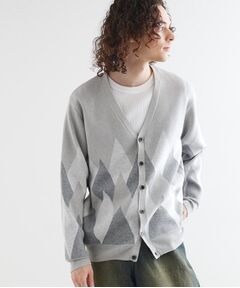 tk.TAKEO KIKUCHI / ティーケー タケオキクチ カーディガン・ボレロ | アーガイルカーディガン