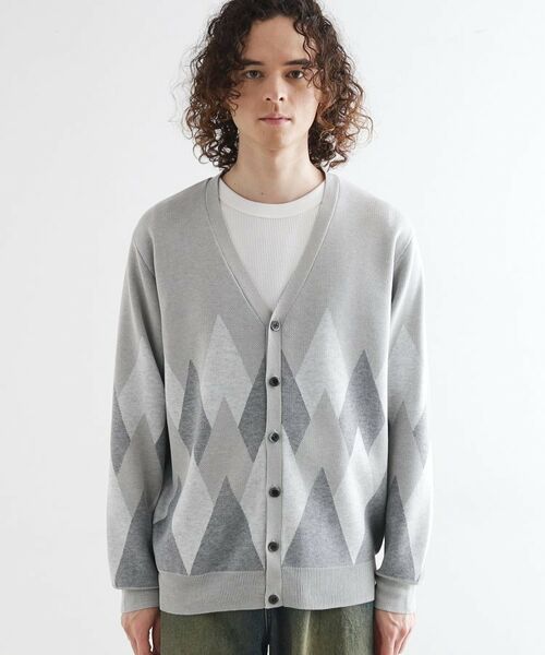 tk.TAKEO KIKUCHI / ティーケー タケオキクチ カーディガン・ボレロ | アーガイルカーディガン | 詳細13