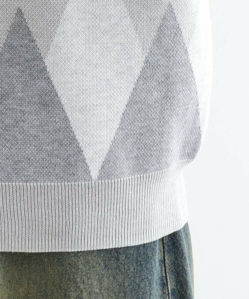 tk.TAKEO KIKUCHI / ティーケー タケオキクチ カーディガン・ボレロ | アーガイルカーディガン | 詳細18
