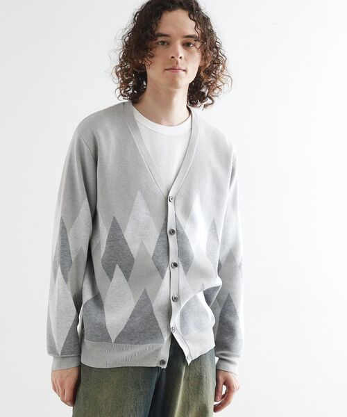 tk.TAKEO KIKUCHI / ティーケー タケオキクチ カーディガン・ボレロ | アーガイルカーディガン | 詳細5