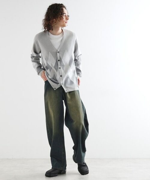 tk.TAKEO KIKUCHI / ティーケー タケオキクチ カーディガン・ボレロ | アーガイルカーディガン | 詳細7