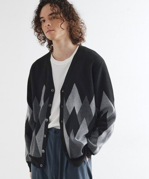 tk.TAKEO KIKUCHI / ティーケー タケオキクチ カーディガン・ボレロ | アーガイルカーディガン | 詳細9