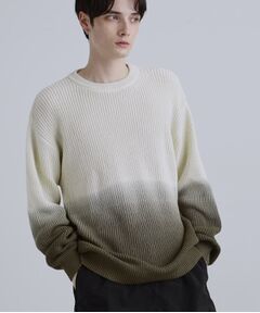 tk.TAKEO KIKUCHI / ティーケー タケオキクチ ニット・セーター | コットン畔編みグラデーションニット