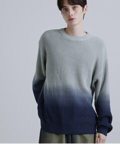 tk.TAKEO KIKUCHI / ティーケー タケオキクチ ニット・セーター | コットン畔編みグラデーションニット